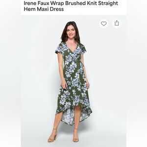 Fortune+Ivy Stitch Fix Green Floral Wrap Dress